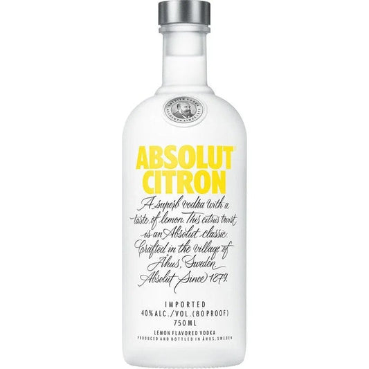 AbsolutCitronVodka750ml
